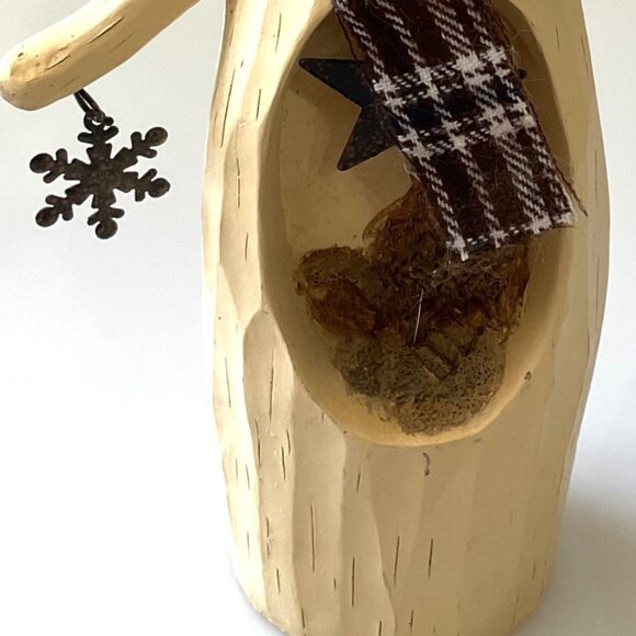 SNOWMAN FIGURINE HOLIDAY CHRISTMAS WINTER 10" VINTAGE - Picture 9 of 10